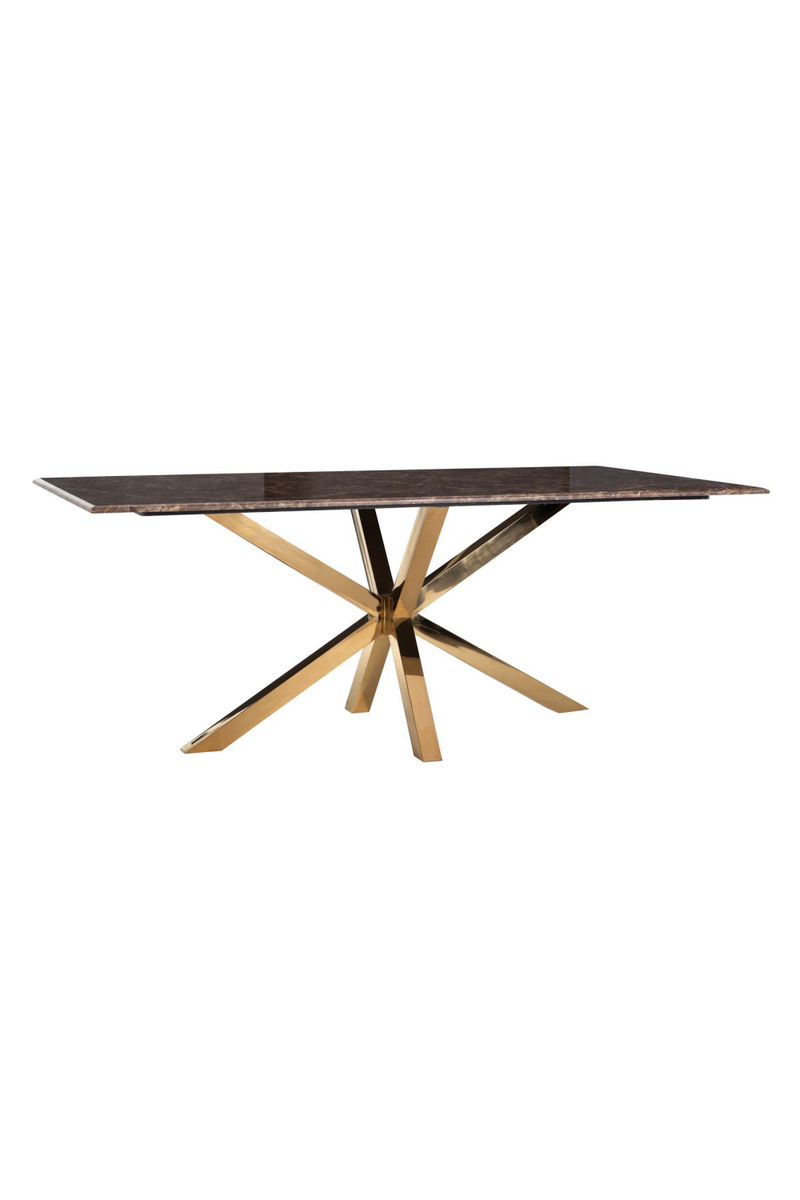 Gold Base Marble Dining Table | OROA Conrad | Woodfurniture.com