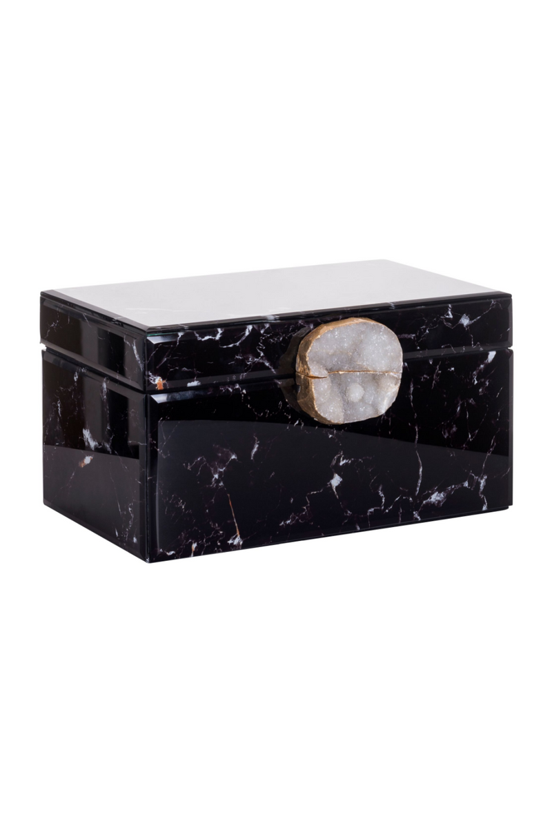 Black Marble Jewelry Box | OROA Maeve | Woodfurniture.com