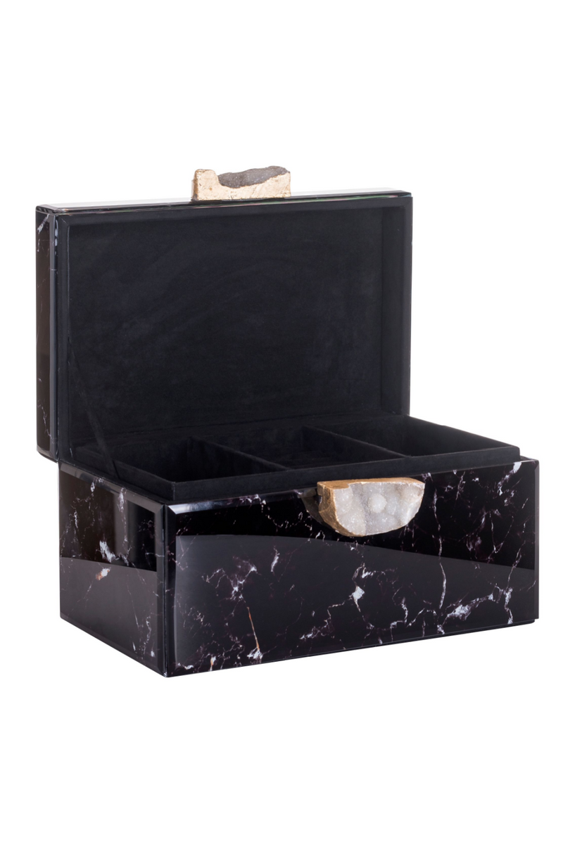 Black Marble Jewelry Box | OROA Maeve | Woodfurniture.com