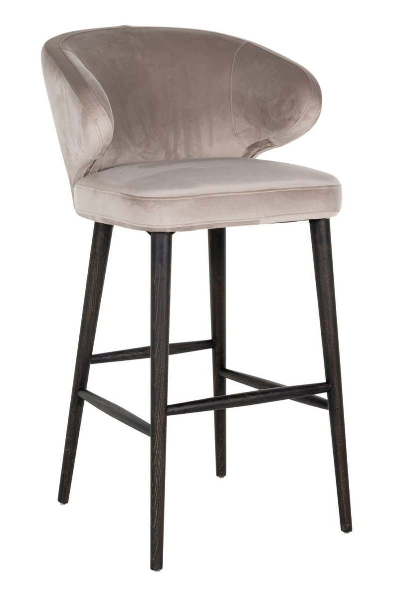 Modern Velvet Bar Stool | OROA Indigo | Woodfurniture.com