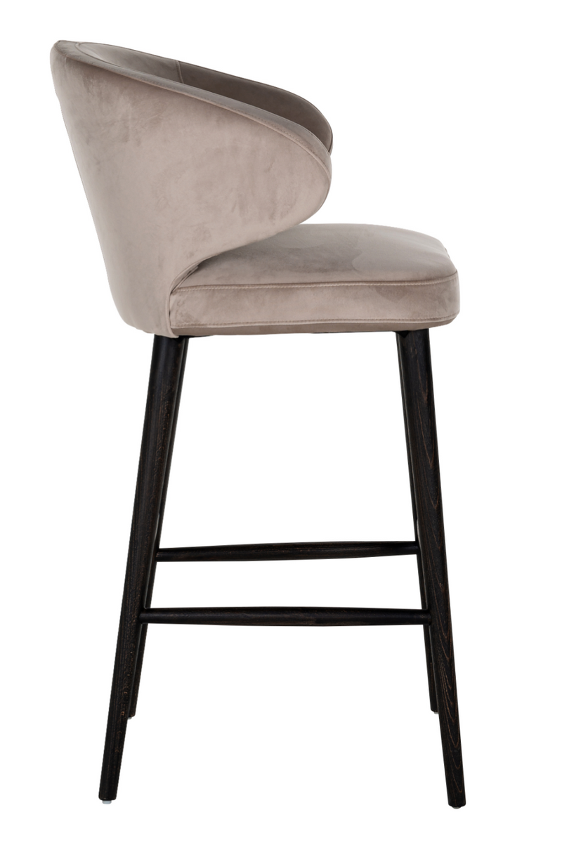 Modern Velvet Bar Stool | OROA Indigo | Woodfurniture.com