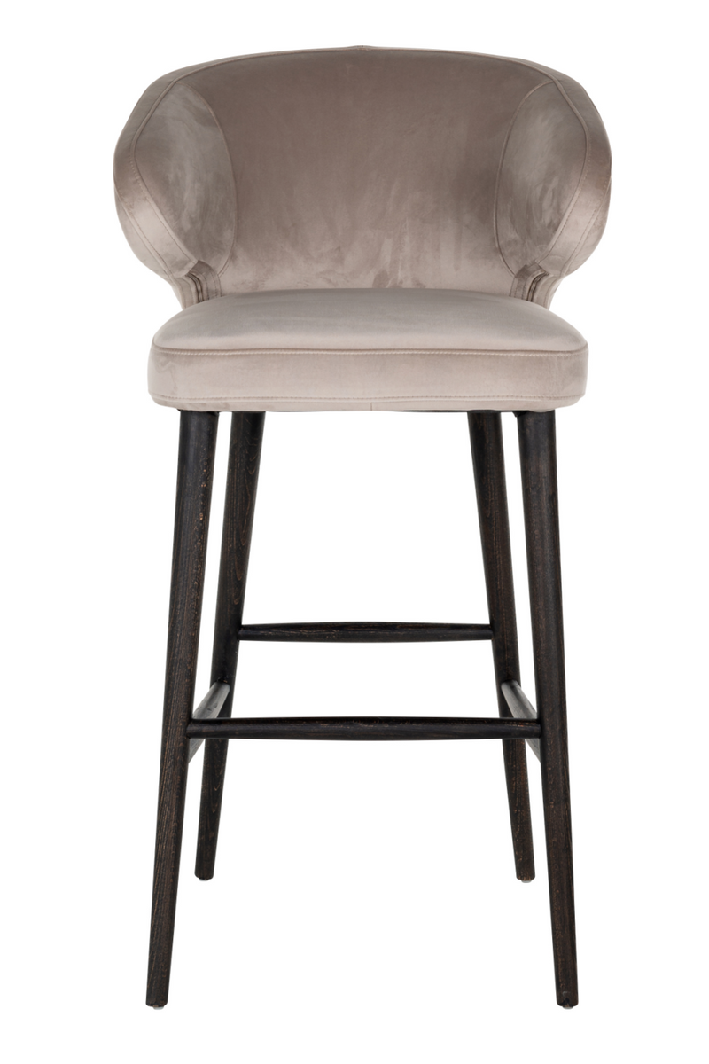 Modern Velvet Bar Stool | OROA Indigo | Woodfurniture.com