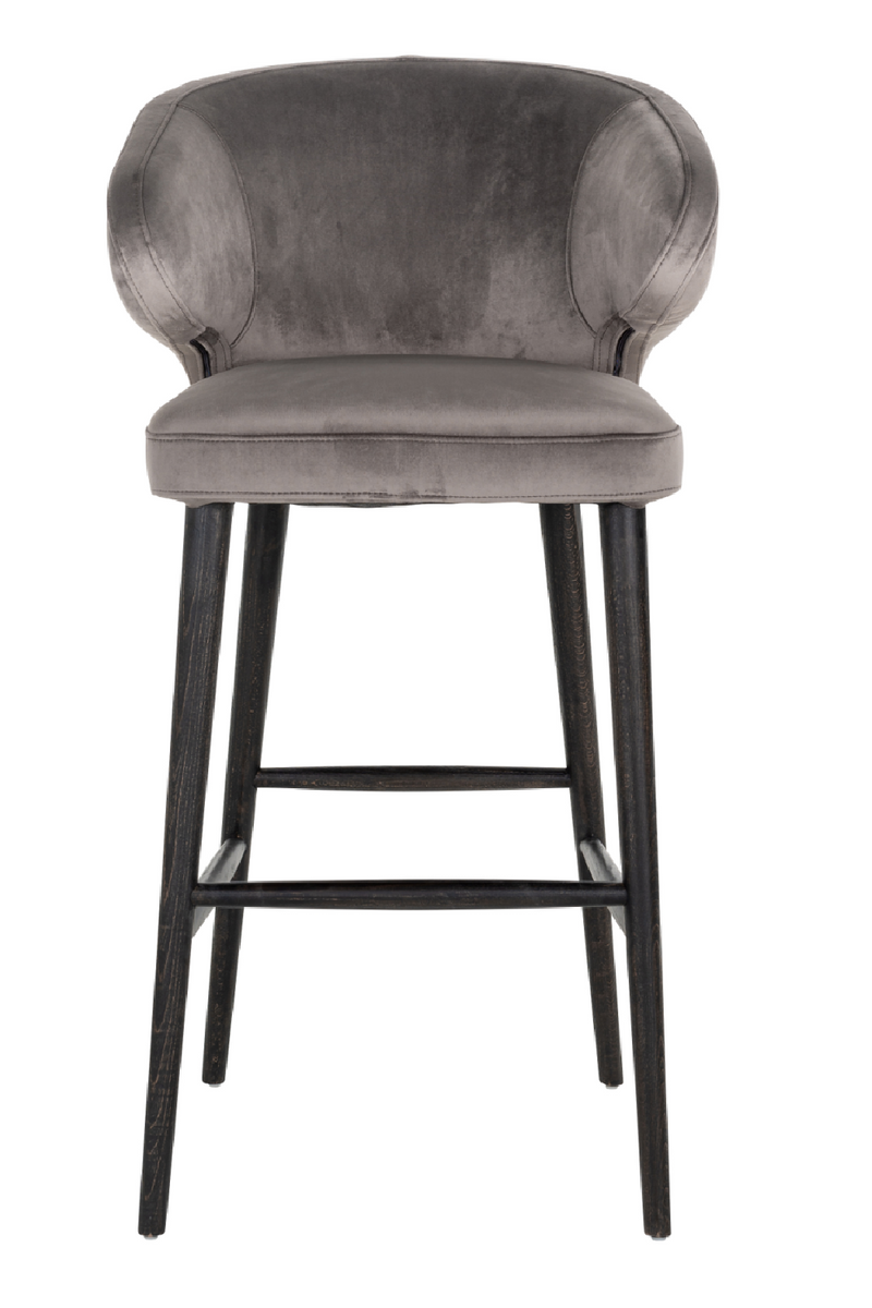 Stone Velvet Bar Stool | OROA Indigo | Woodfurniture.com