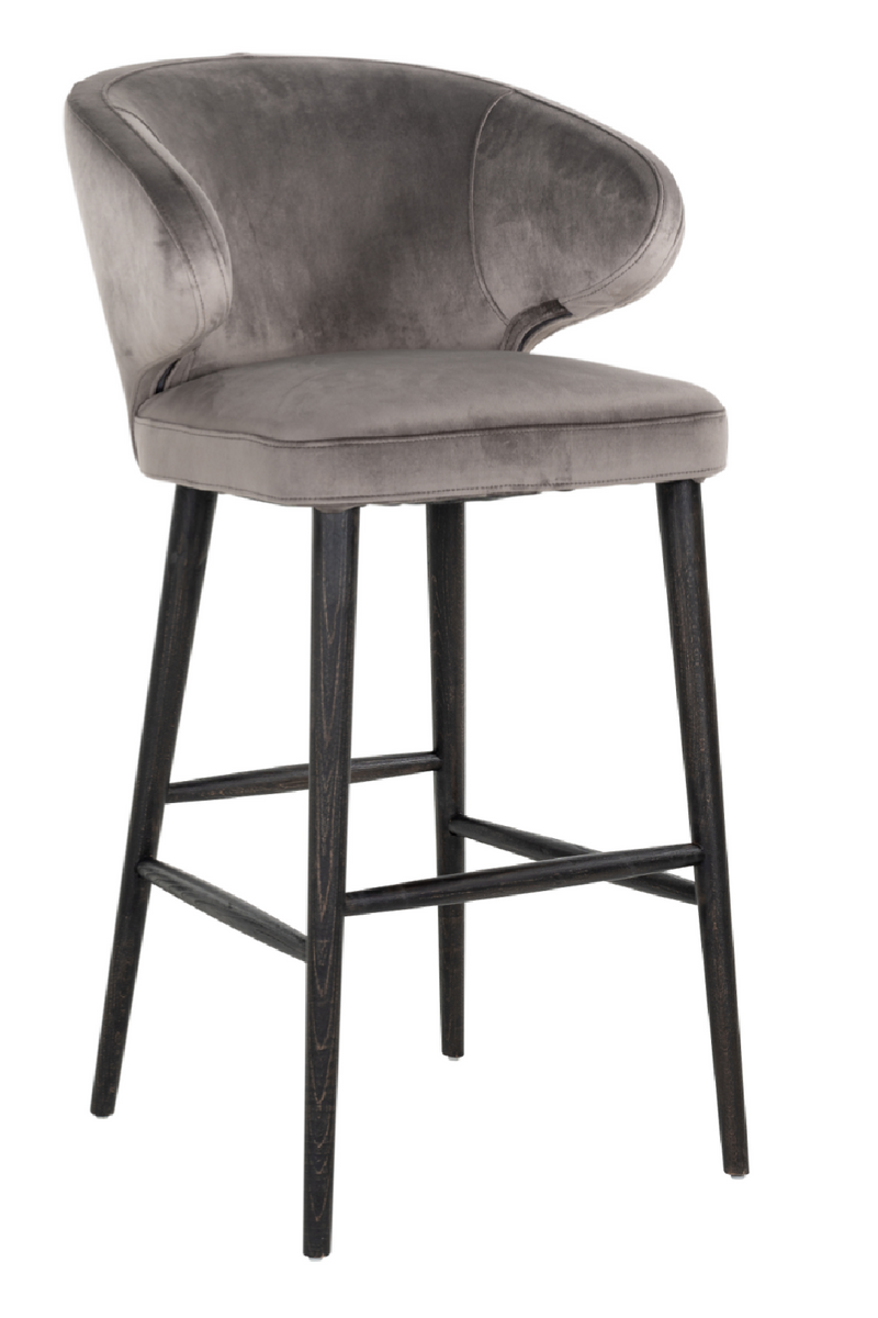 Stone Velvet Bar Stool | OROA Indigo | Woodfurniture.com