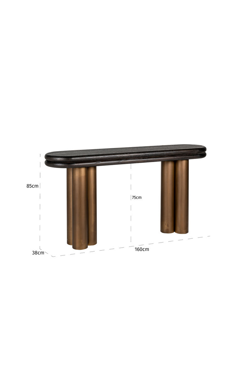 Lacquered Metal Console | OROA Macaron | Woodfurniture.com