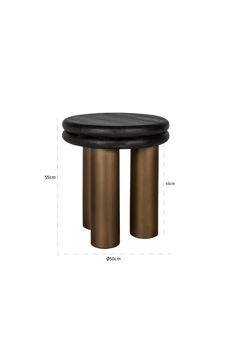 Metal Tripod End Table | OROA Macaron | Woodfurniture.com