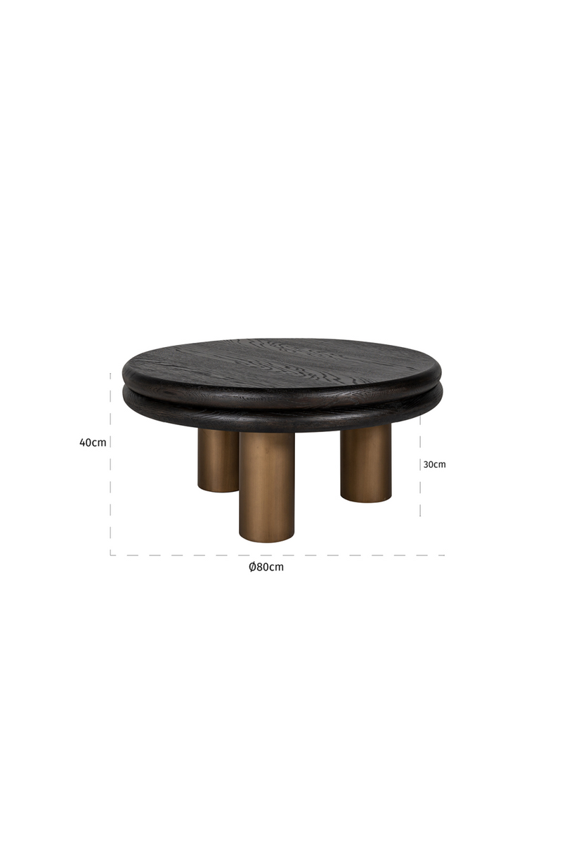 Metal Tripod Coffee Table | OROA Macaron | Woodfurniture.com