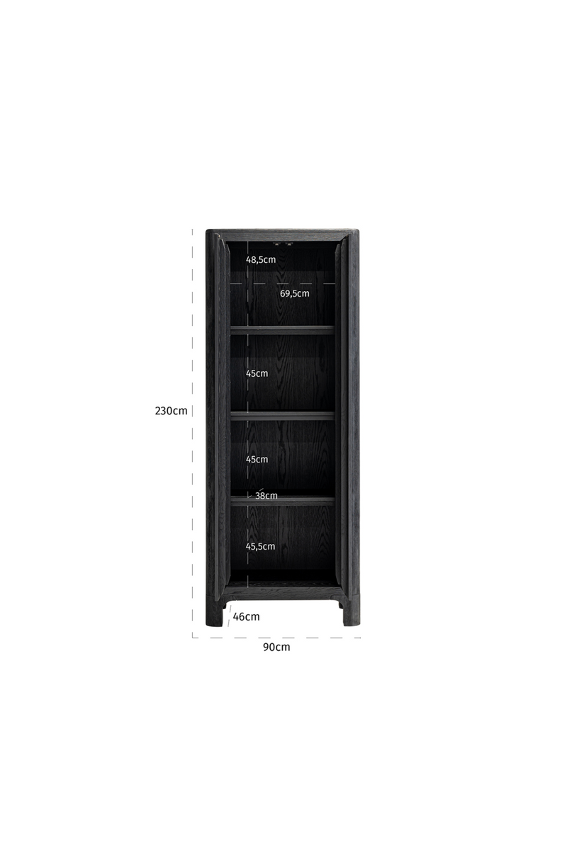 Black Oak Cabinet | OROA Baccarat | Woodfurniture.com