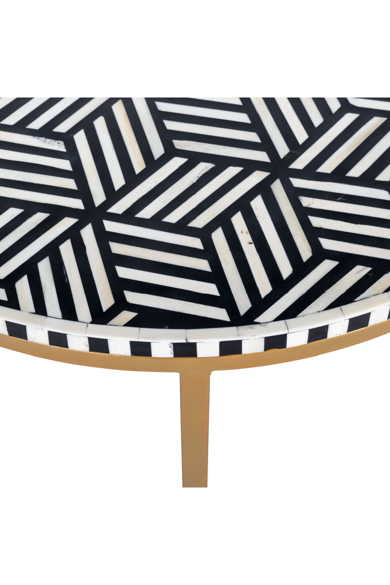 Round Patterned Coffee Table | OROA Bliss | Woodfurniture.com