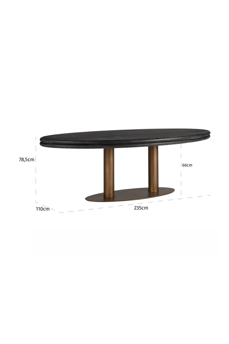 Oval Oak Dining Table | OROA Macaron |  Woodfurniture.com