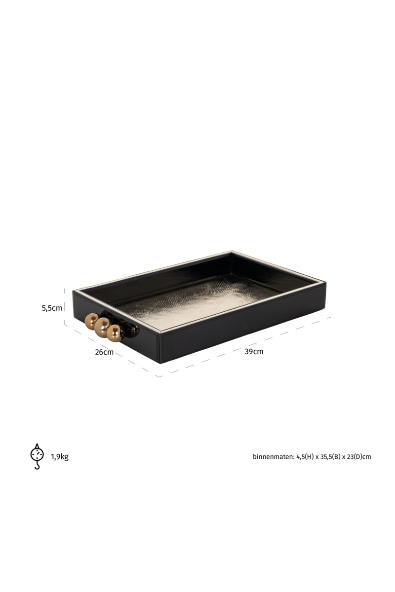 Black Modern Tray | OROA Liv | Woodfurniture.com