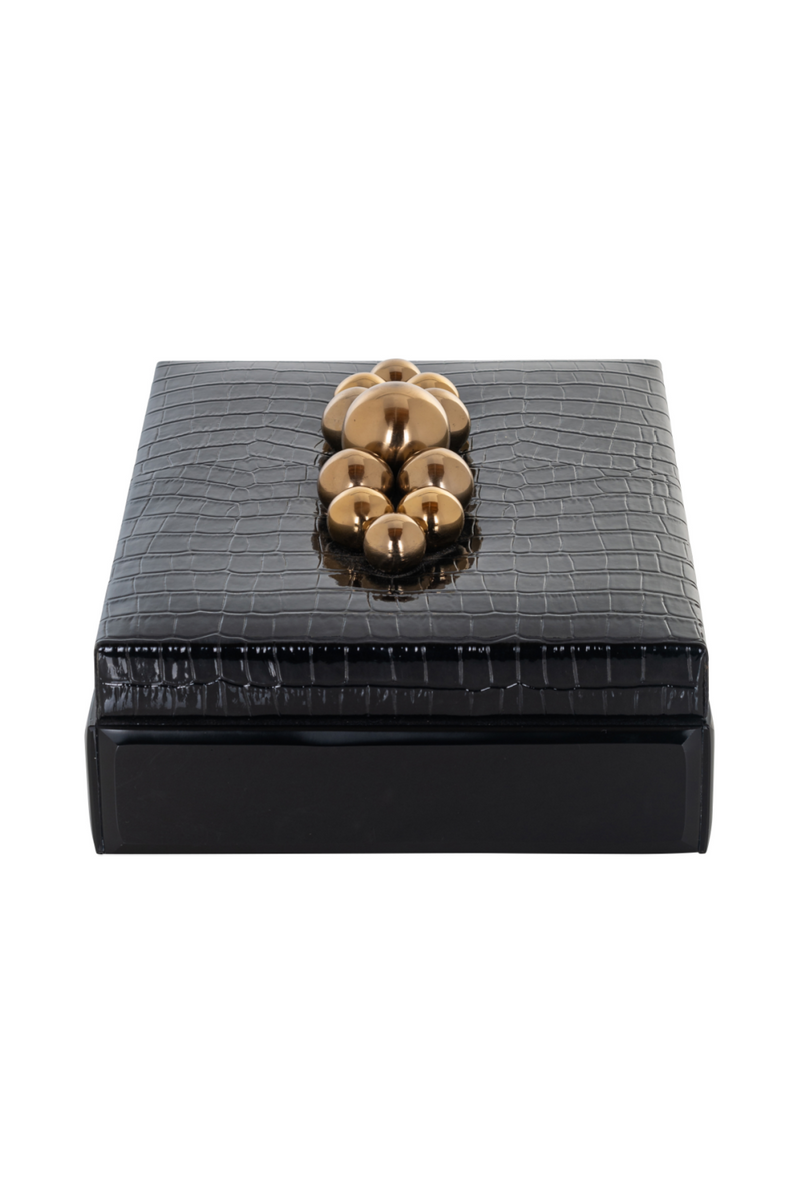 Rectangular Black Storage Box | OROA Nina | Woodfurniture.com