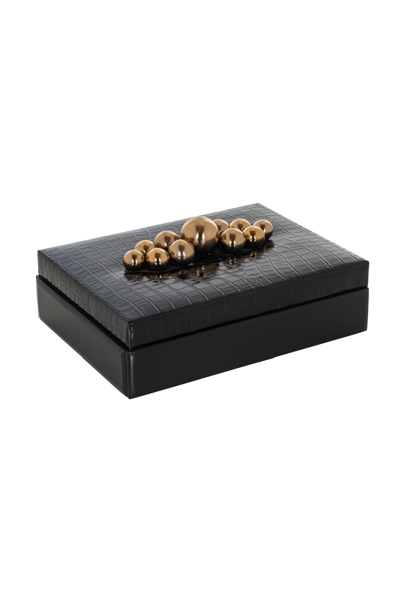 Rectangular Black Storage Box | OROA Nina | Woodfurniture.com