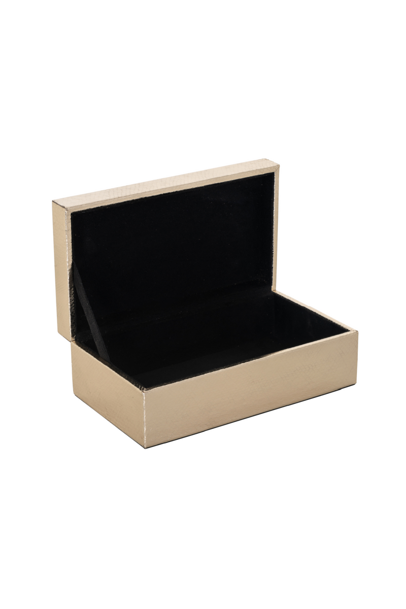 Gold Contemporary Storage Box | OROA Norah | Woodfurniture.com