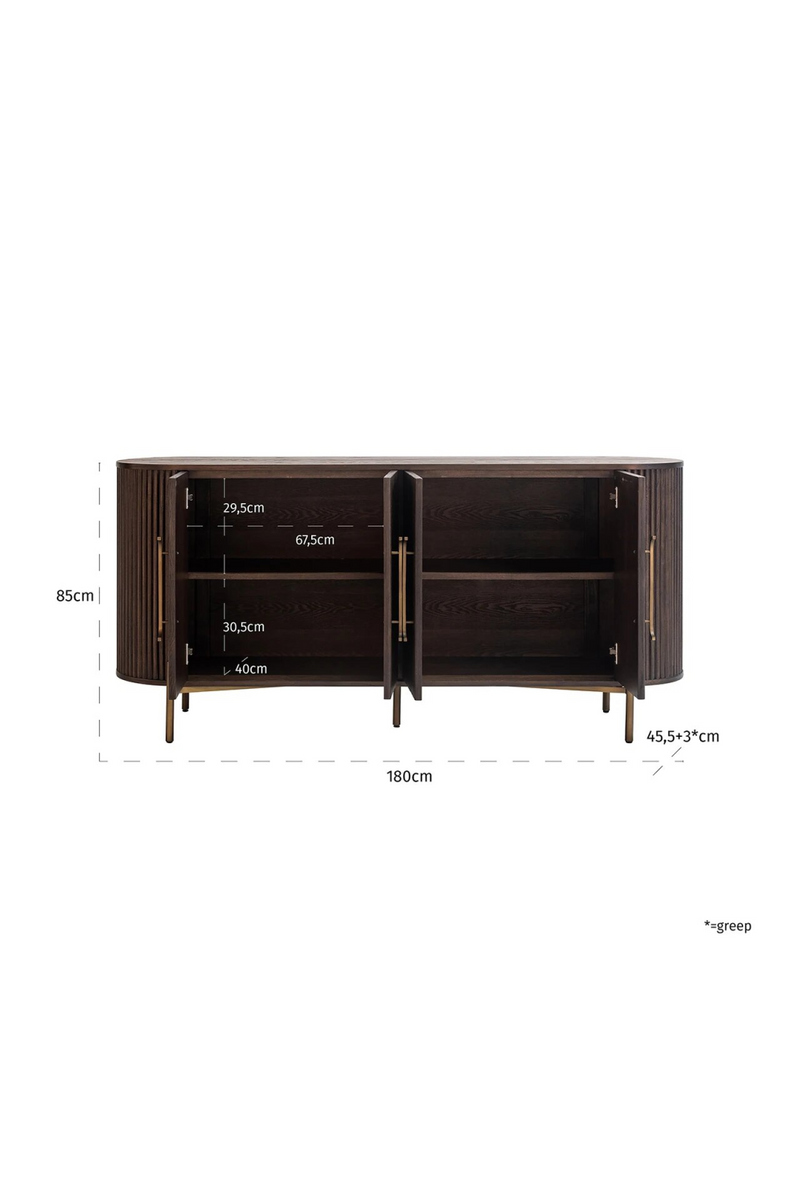 Contemporary Classic Sideboard | OROA Luxor | Woodfurniture.com