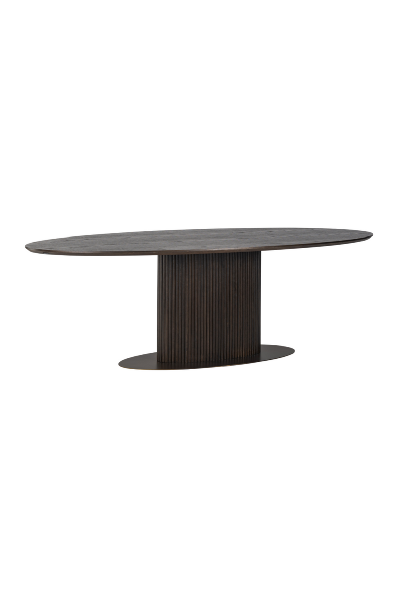 Contemporary Oval Dining Table | OROA Luxor | Woodfurniture.com