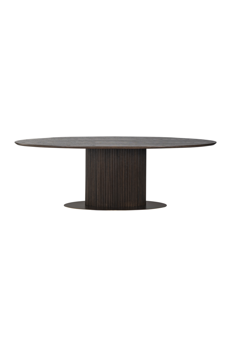 Contemporary Oval Dining Table | OROA Luxor | Woodfurniture.com