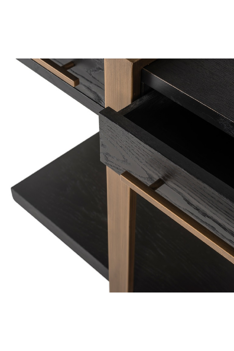 Contemporary Black Oak Sideboard | OROA Cambon | Woodfurniture.com