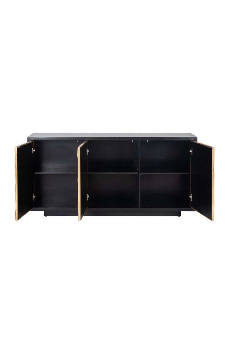 Brass Geometric Pattern Sideboard | OROA Esher  | Woodfurniture.com