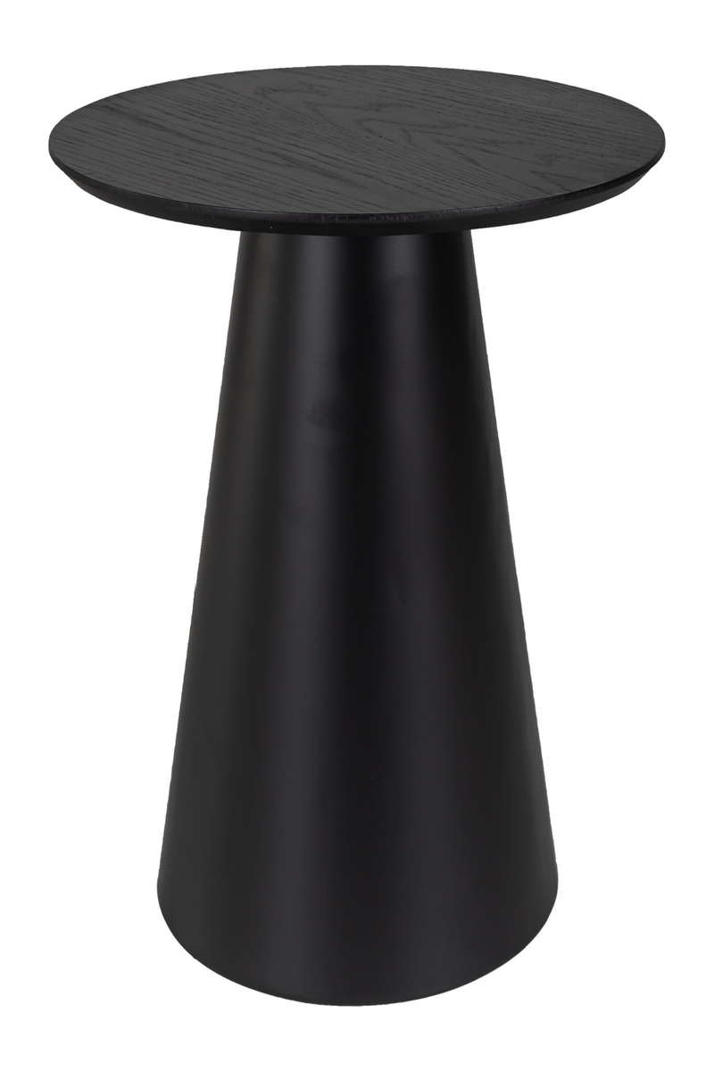 Black Pedestal End Table | OROA Jazz | Woodfurniture.com