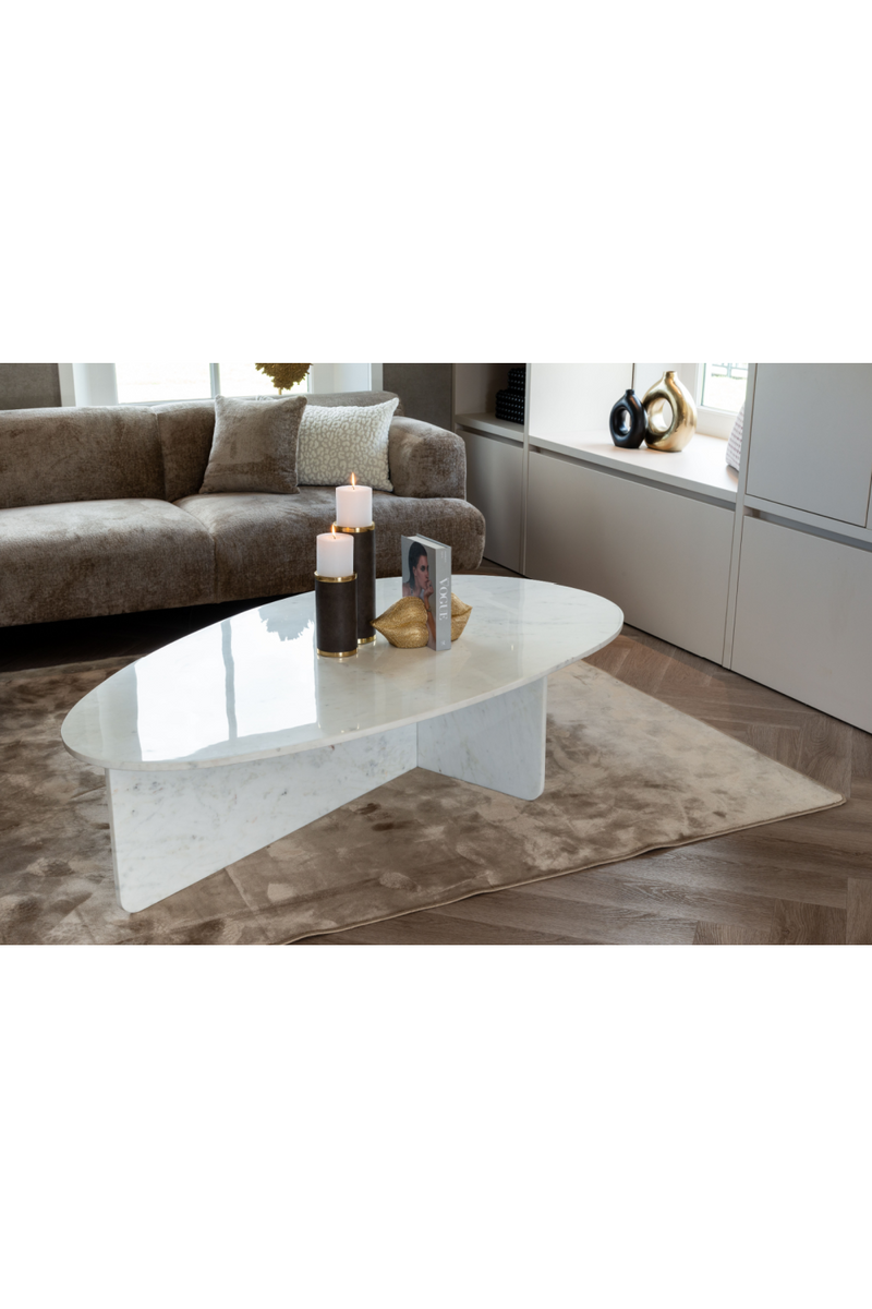 White Marble Coffee Table | OROA Brandon | Woodfurniture.com