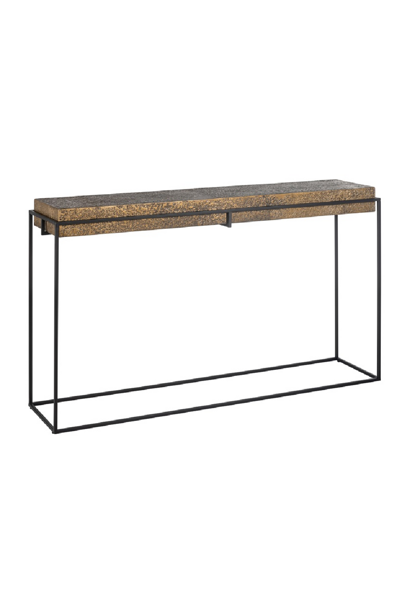 Rustic Gold Console Table | OROA Dover | Woodfurniture.com