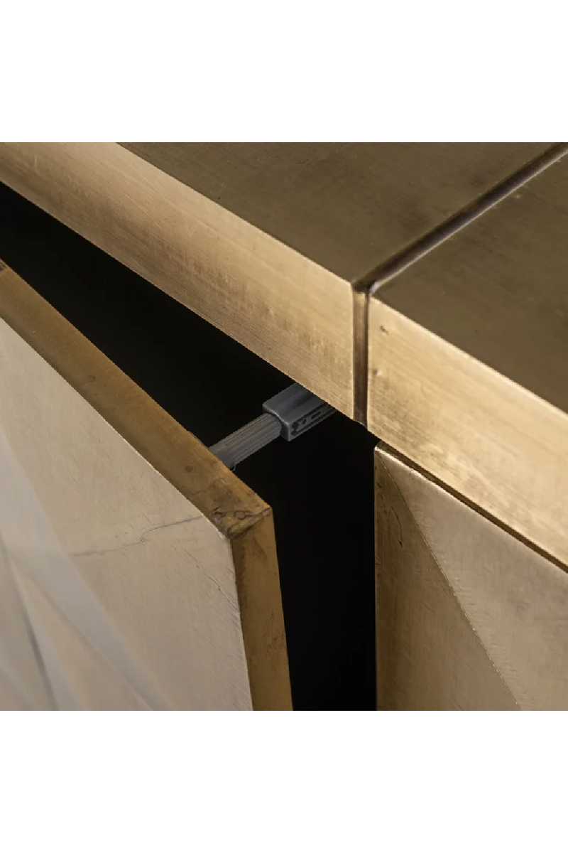 Gold Geometrical Patterned Sideboard | OROA Collada | Woodfurniture.com