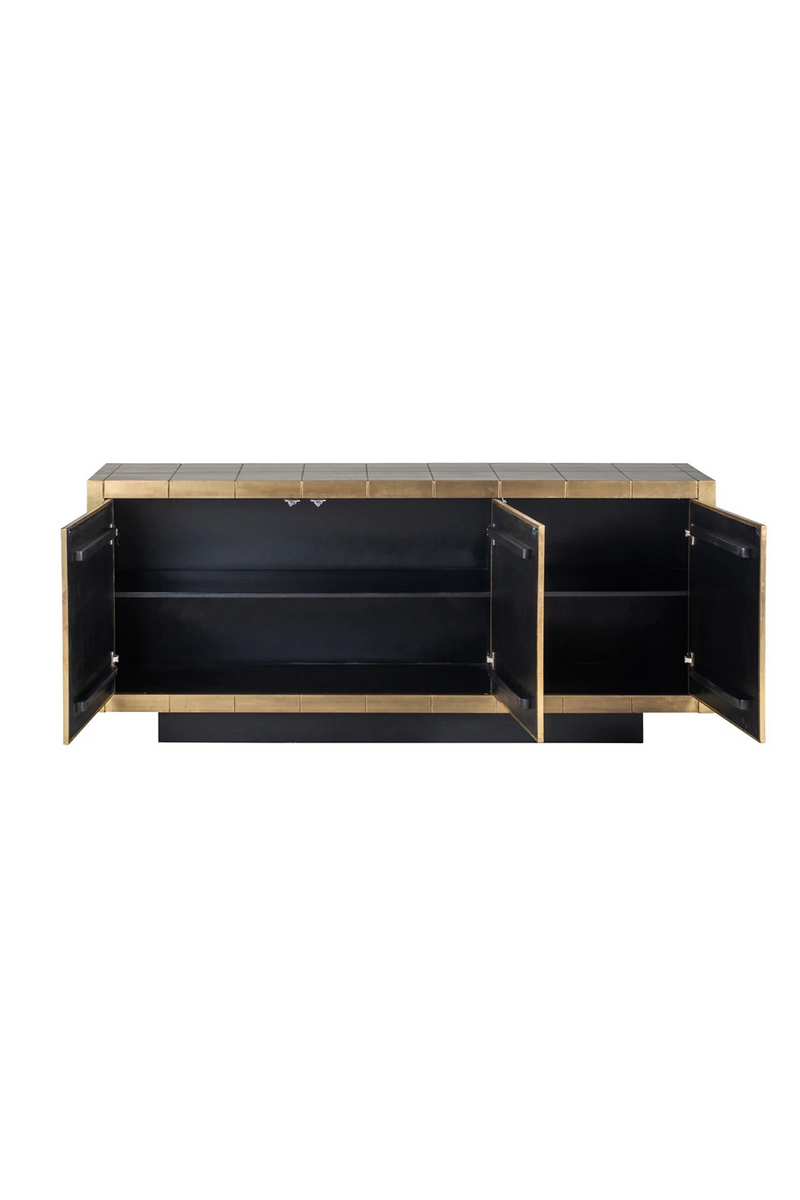 Gold Geometrical Patterned Sideboard | OROA Collada | Woodfurniture.com