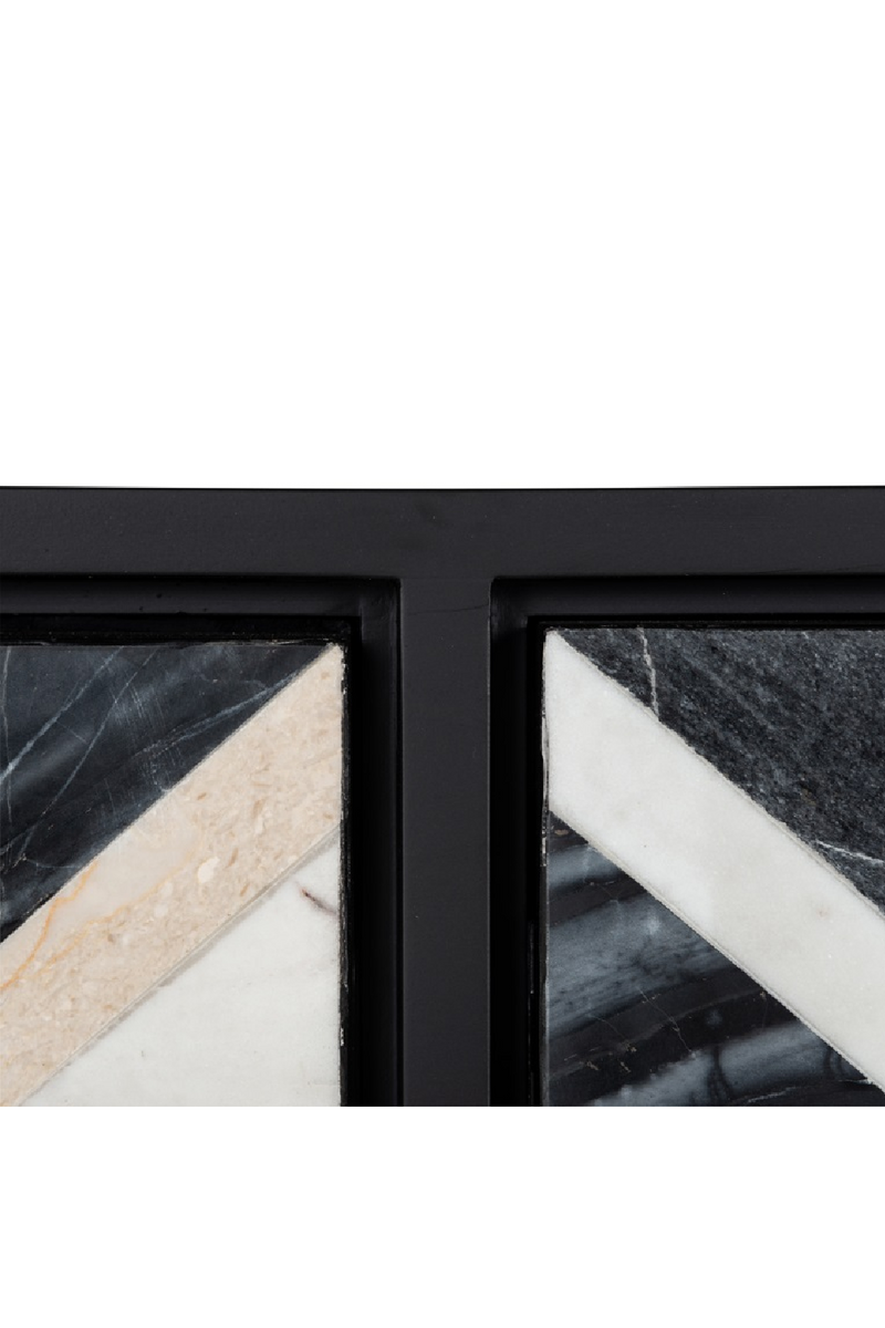 Marble Chevron Sideboard | OROA Rostelli | Woodfurniture.com