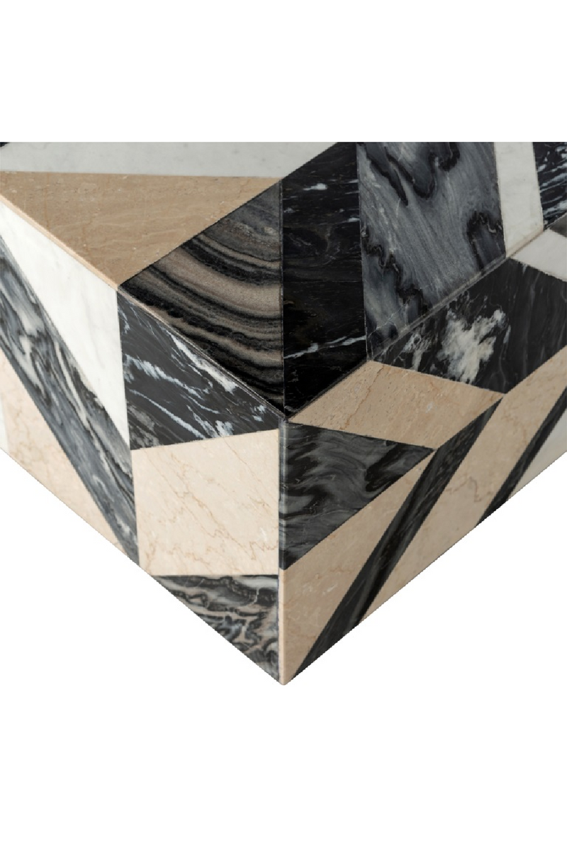 Marble Chevron Coffee Table | OROA Rostelli | Woodfurniture.com