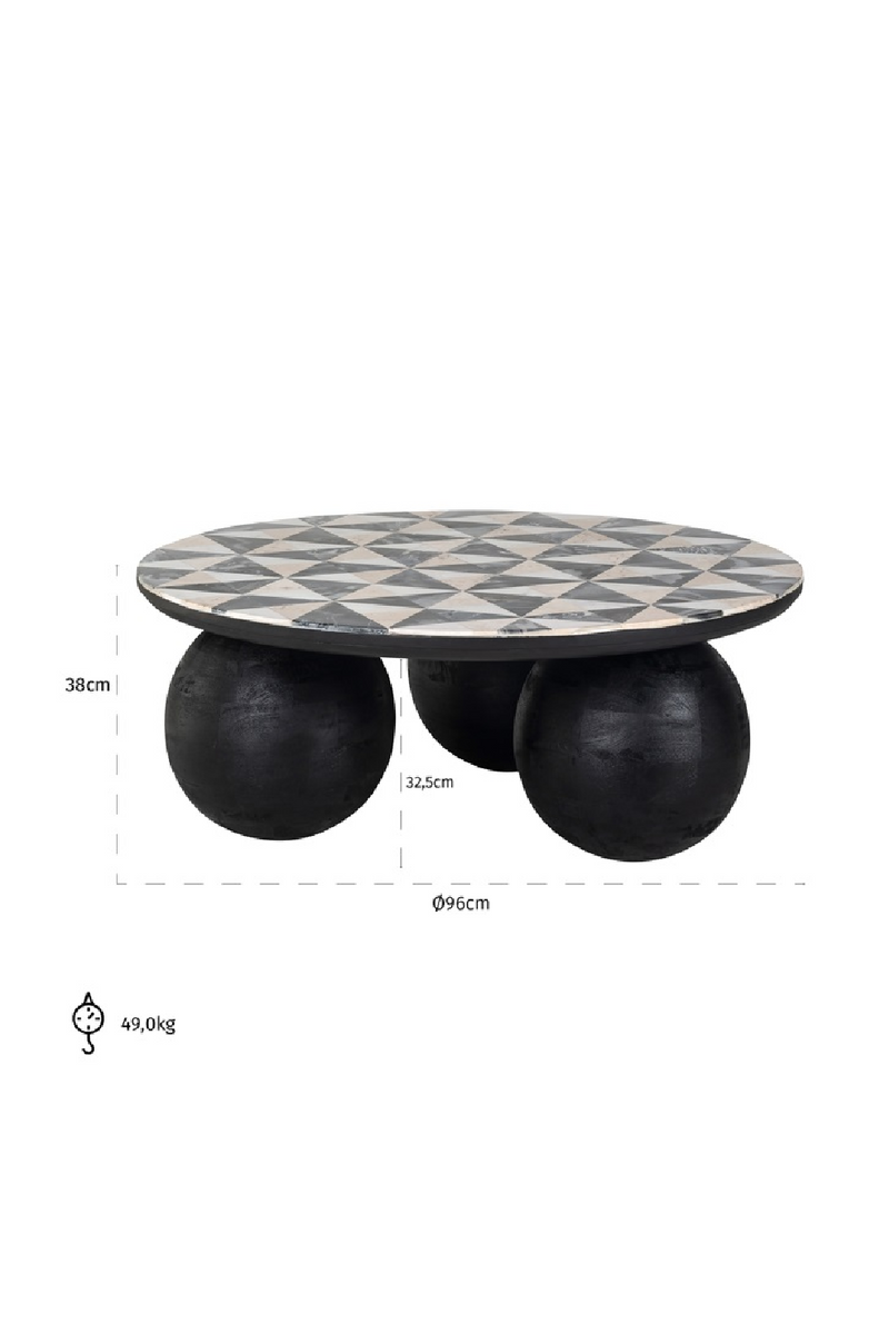 Contemporary Round Coffee Table | OROA Rostelli | Woodfurniture.com