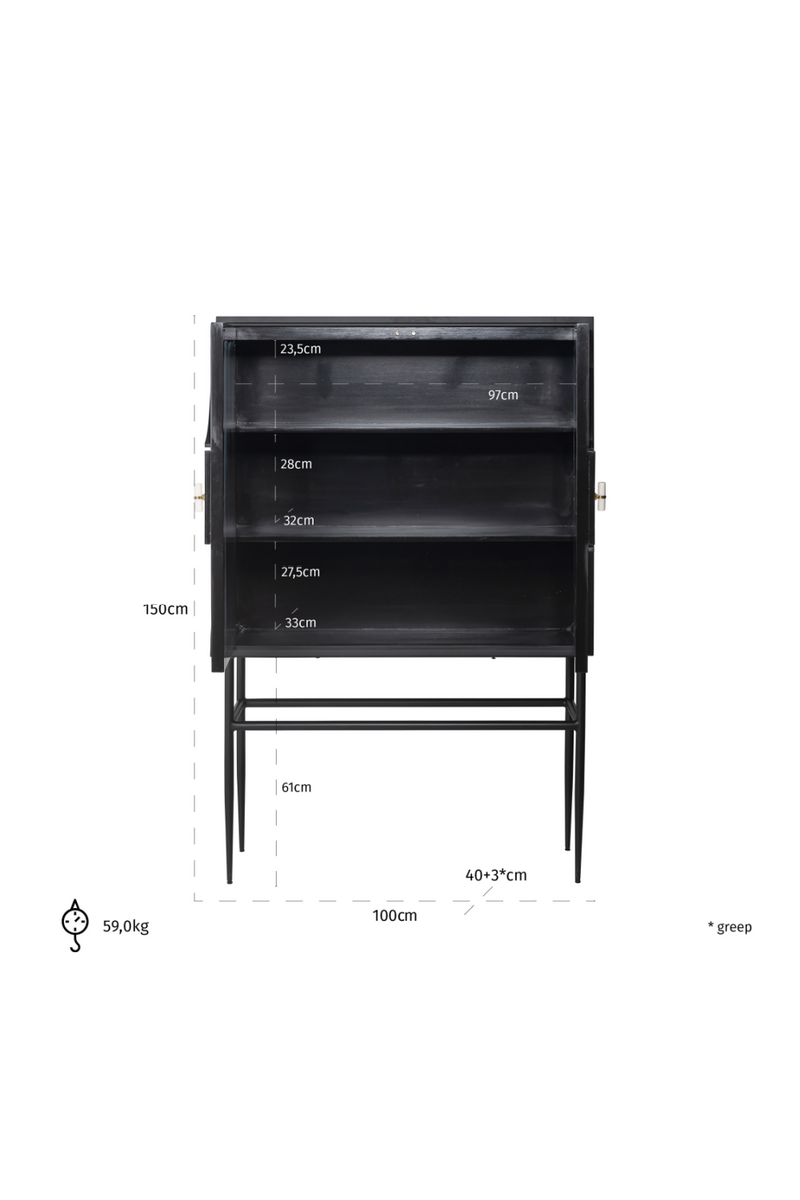 Wooden Contemporary Cabinet | OROA Mendoza | Woodfurniture.com