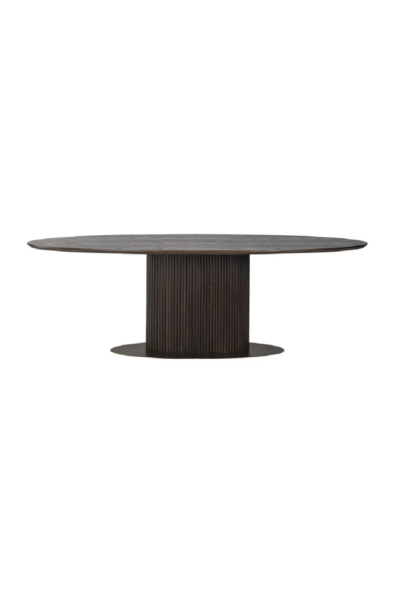 Oak Oval Dining Table | OROA Luxor | Woodfurniture.com