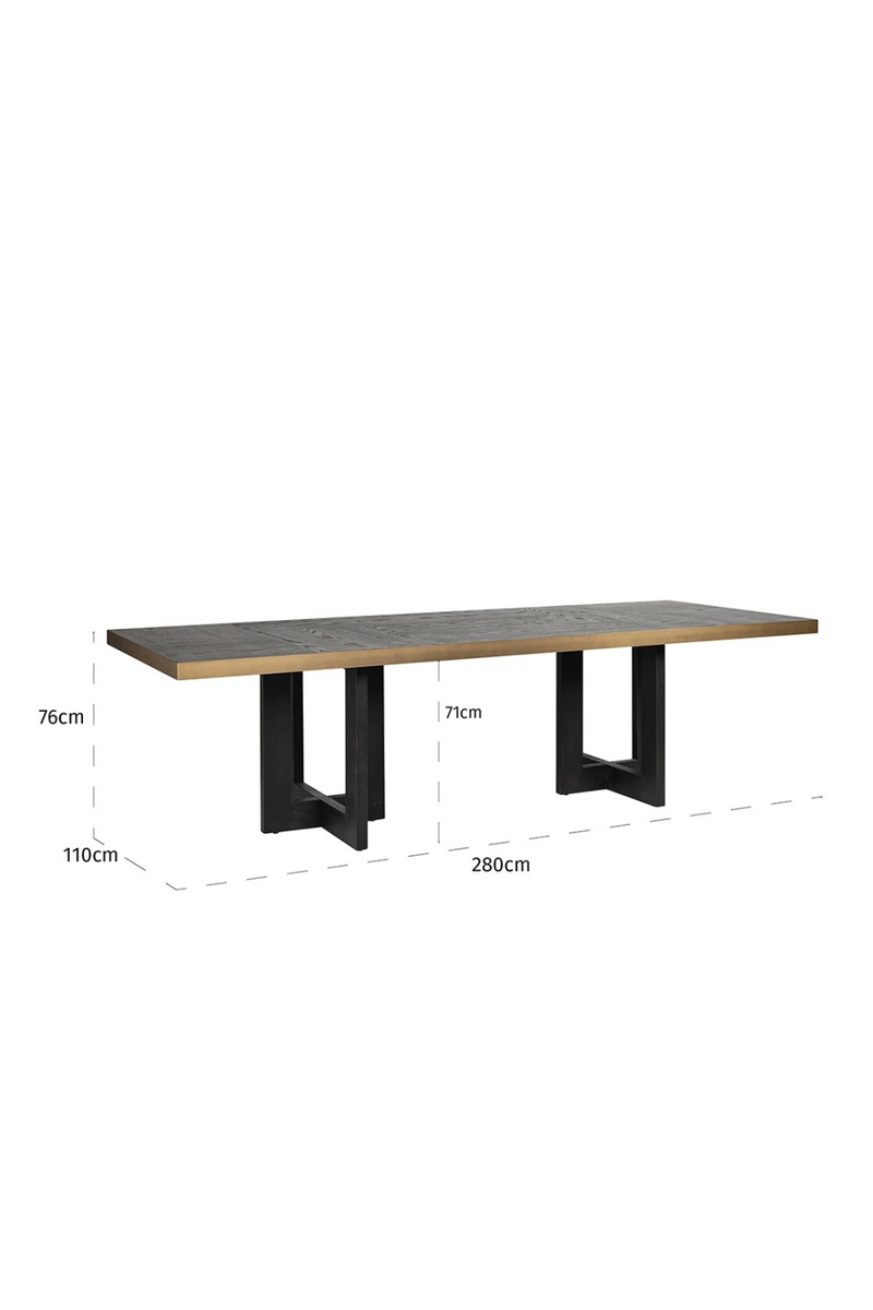 Contemporary Rectangular Dining Table | OROA Cambon | Woodfurniture.com