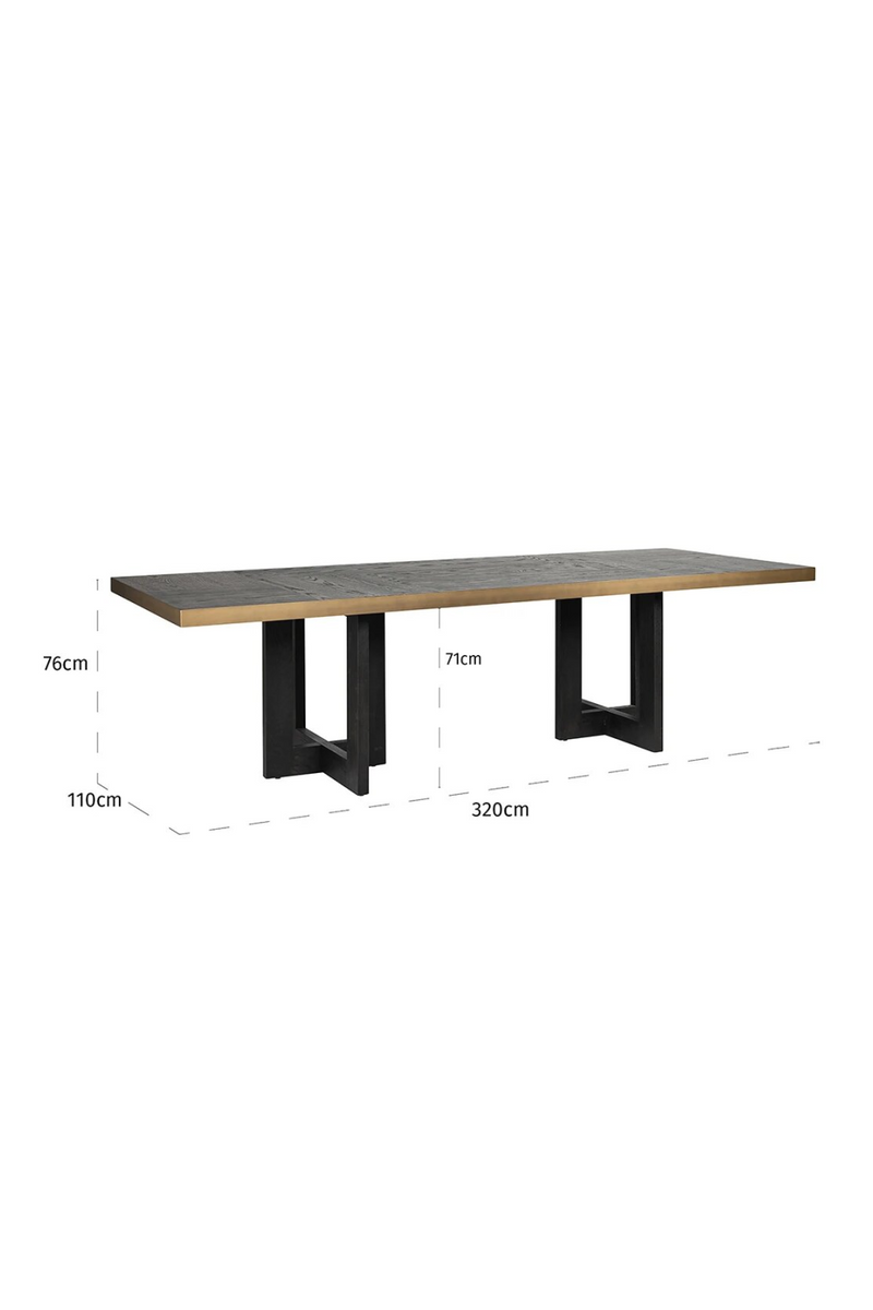 Contemporary Rectangular Dining Table | OROA Cambon | Woodfurniture.com