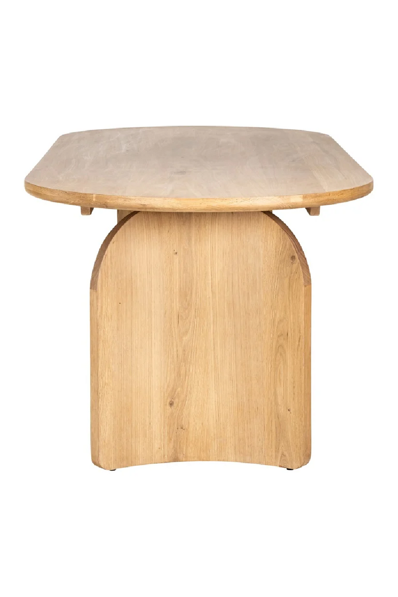 Natural Oak Organic Dining Table | OROA Fairmont | Woodfurniture.com