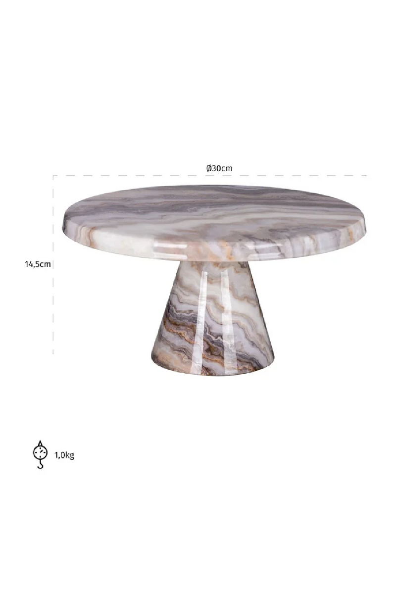 Marbled Iron Cakeplate | OROA Eloise | Woodfurniture.com