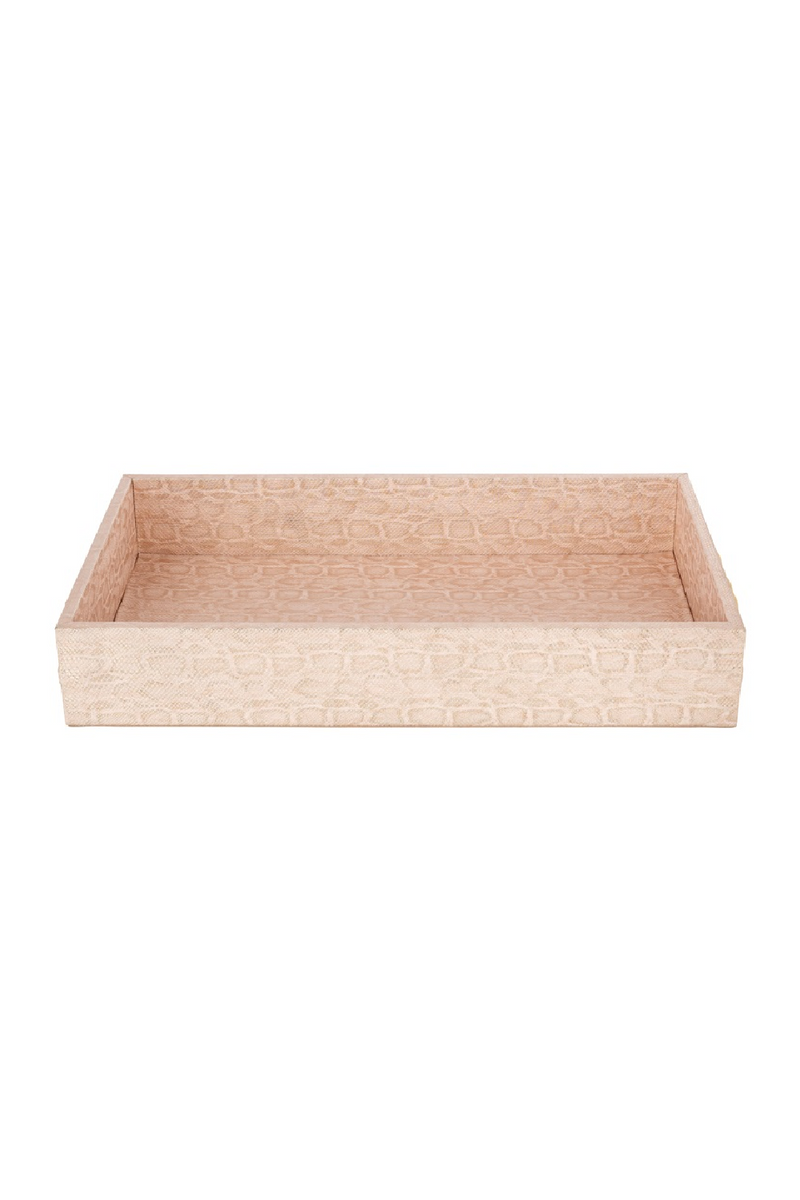 Pink Animal Print Tray | OROA Rowen | Woodfurniture.com