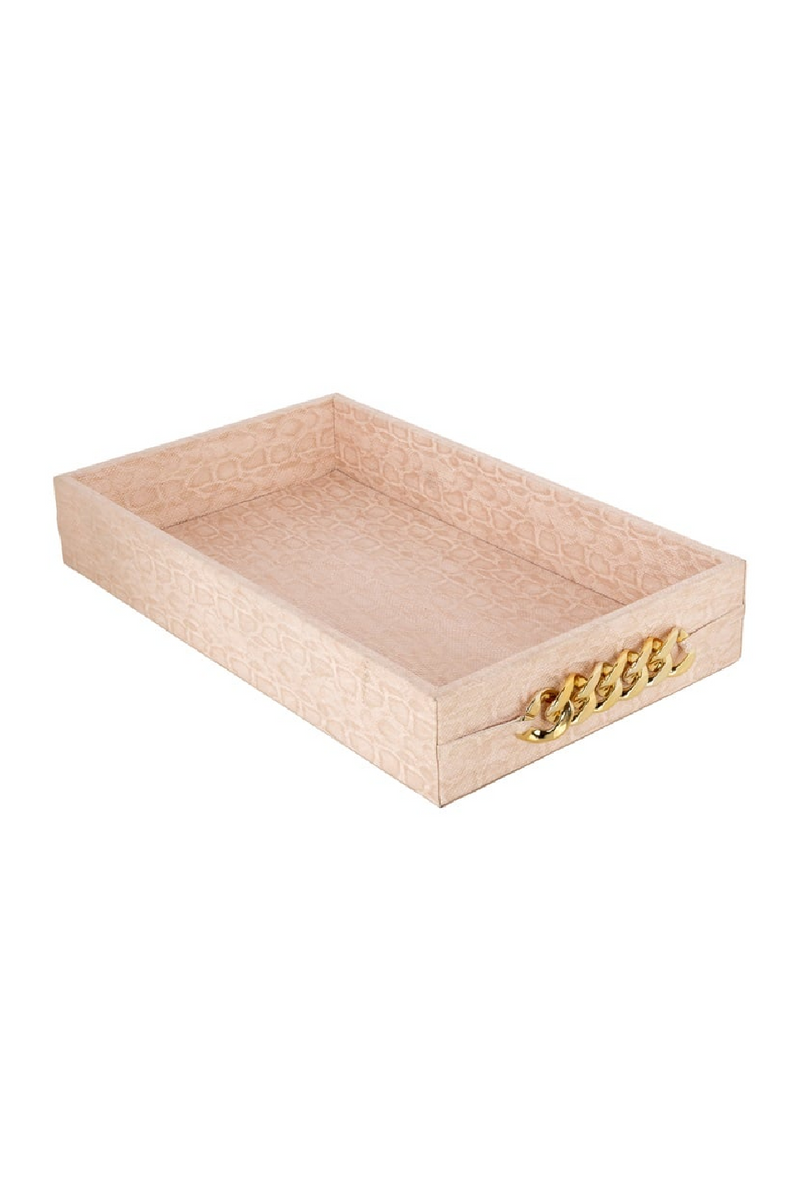 Pink Animal Print Tray | OROA Rowen | Woodfurniture.com