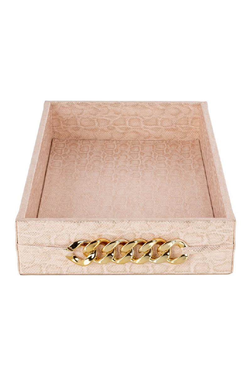 Pink Animal Print Tray | OROA Rowen | Woodfurniture.com