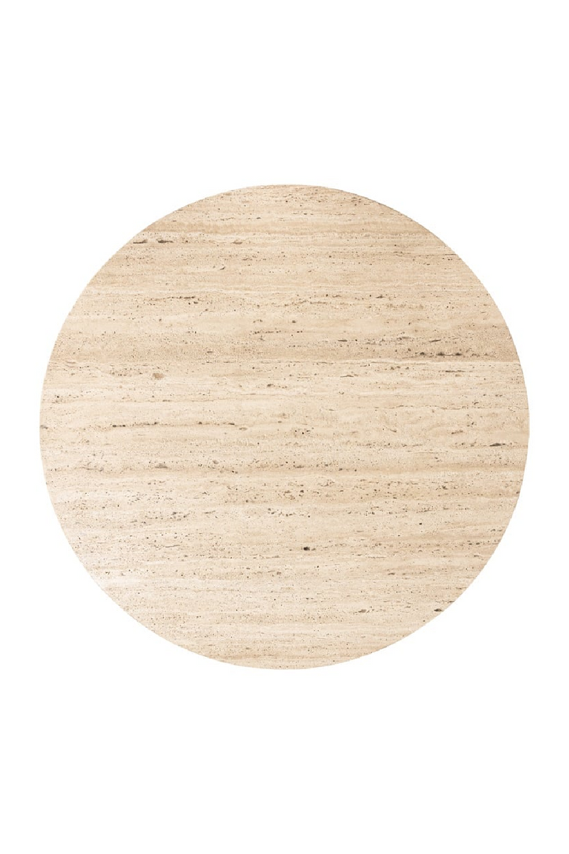 Round Travertine Coffee Table | OROA Hampton | Woodfurniture.com