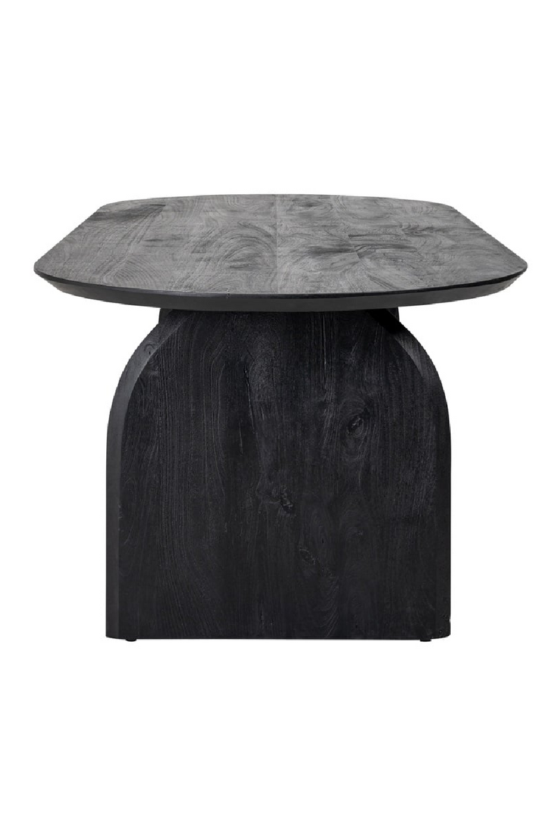 Black Mango Wood Dining Table | OROA Hudson | Woodfurniture.com