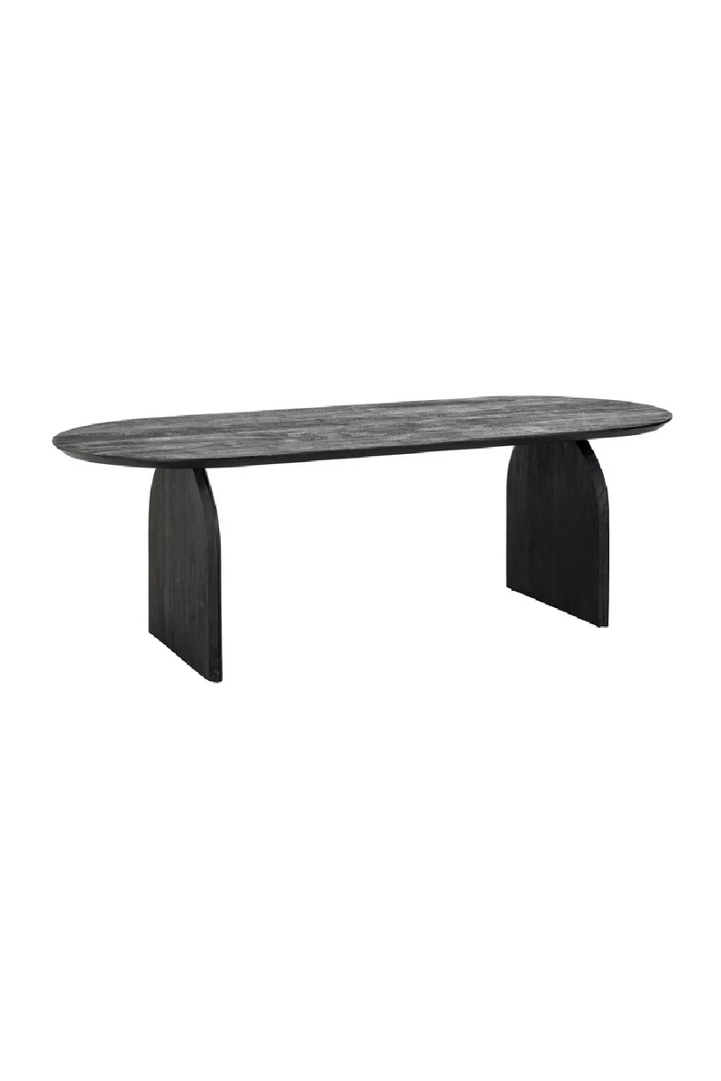 Black Mango Wood Dining Table | OROA Hudson | Woodfurniture.com