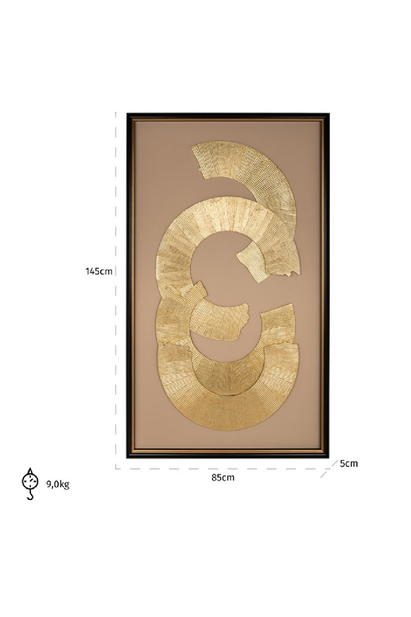 Gold Modern Wall Art | OROA Eden | Woodfurniture.com