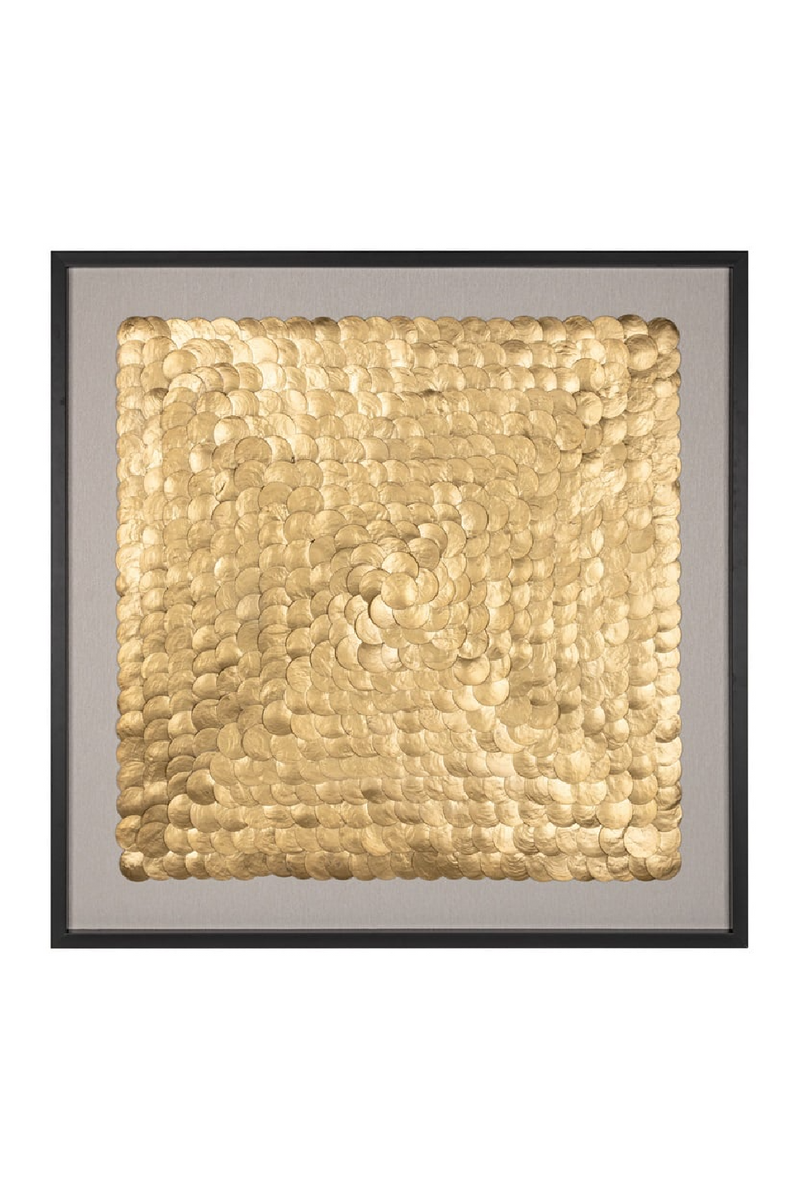 Framed Golden Wall Art | OROA May | Woodfurniture.com