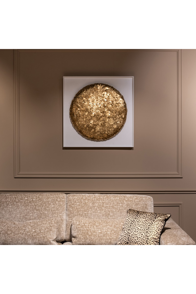 Gold Round Wall Art | OROA Maya | Woodfurniture.com