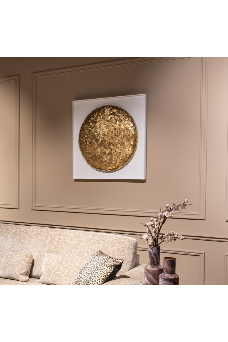 Gold Round Wall Art | OROA Maya | Woodfurniture.com