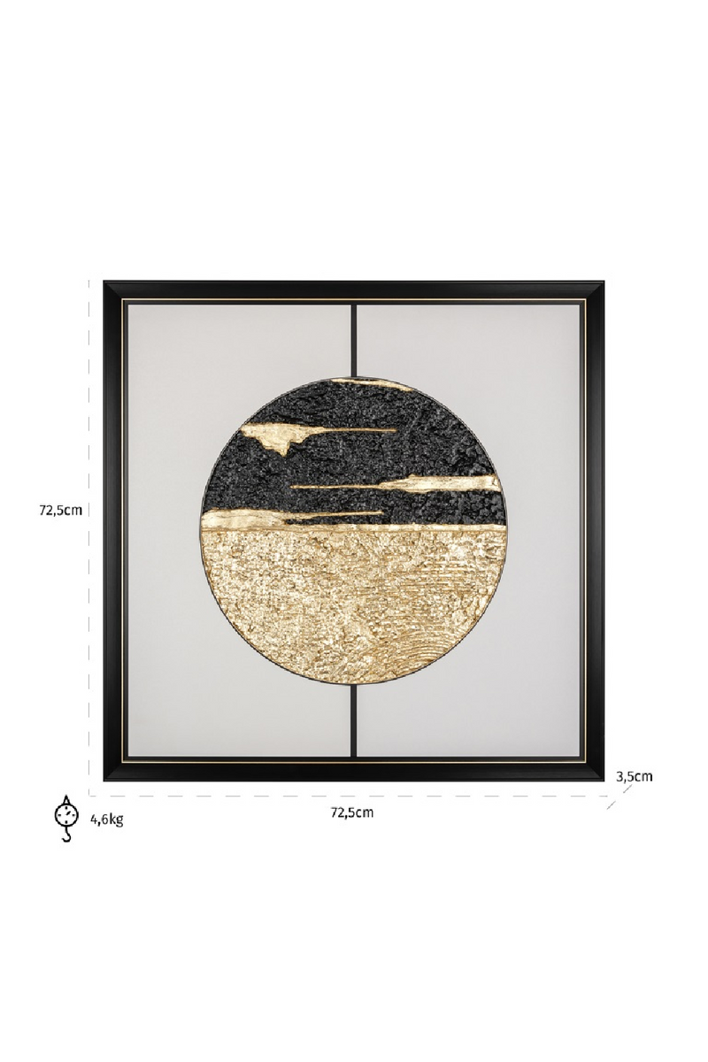 Round Modern Wall Art | OROA Moon | Woodfurniture.com