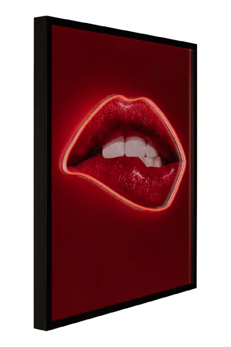 Red Contemporary Wall Art | OROA Lips | Woodfurniture.com