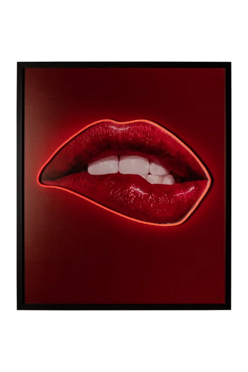 Red Contemporary Wall Art | OROA Lips | Woodfurniture.com